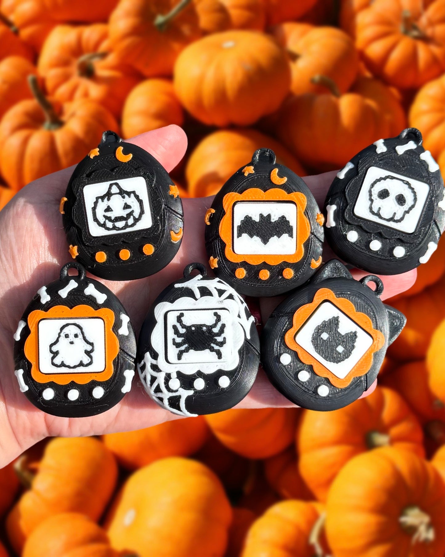 90s Virtual Pet Halloween Clicker Keychain