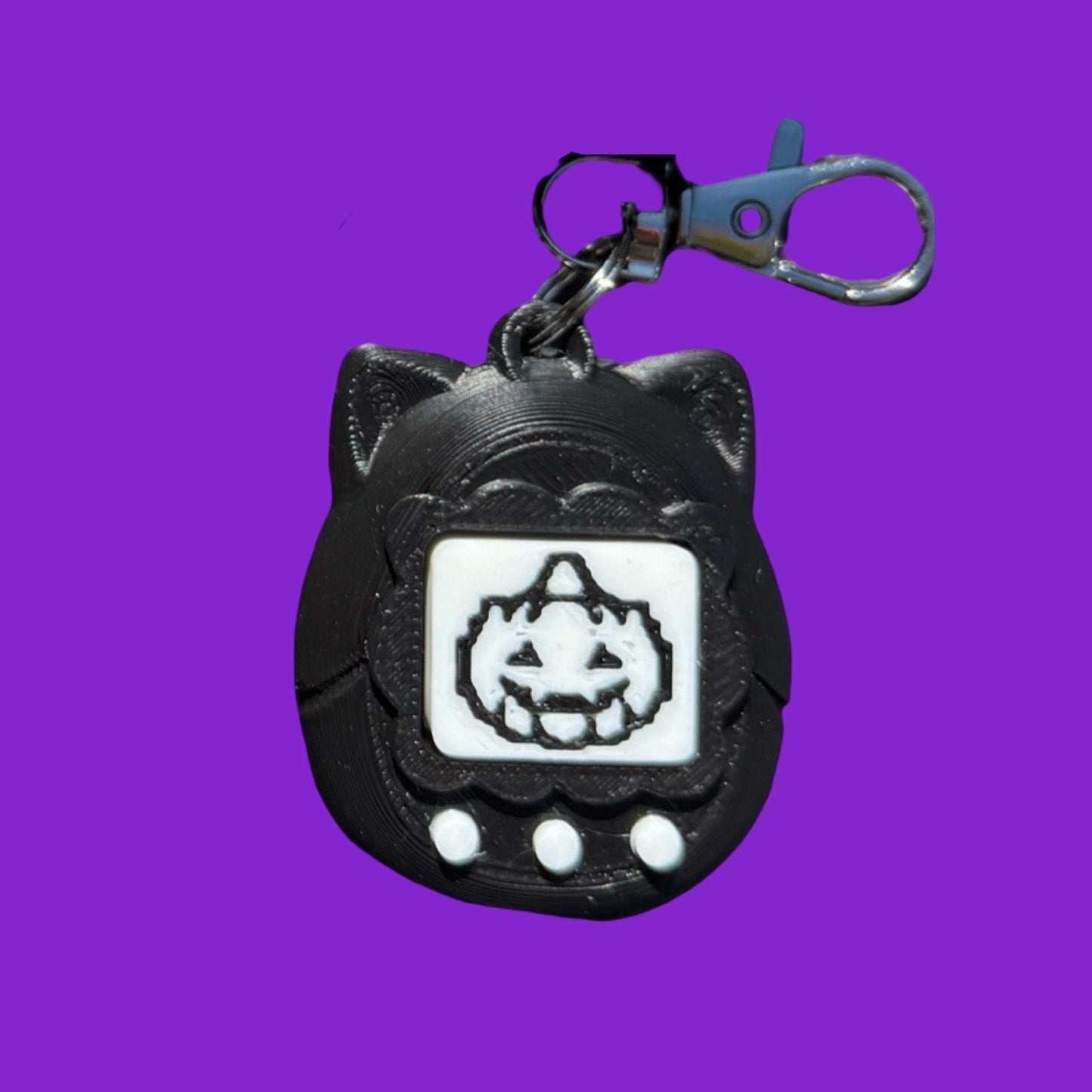 90s Virtual Pet Halloween Clicker Keychain
