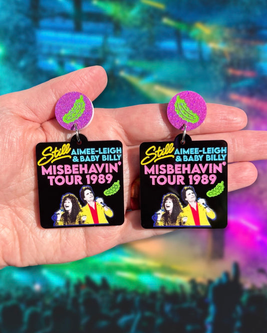 Still Misbehavin' Earrings, Keychain, or Magnet