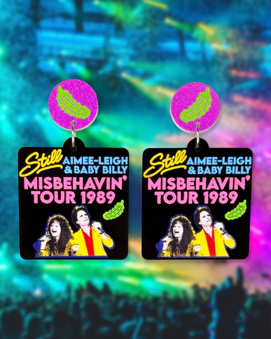 Still Misbehavin' Earrings, Keychain, or Magnet