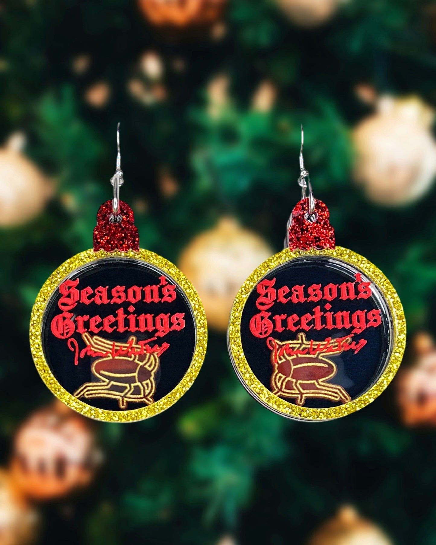 Season's Greetings Shaker Statement Earrings