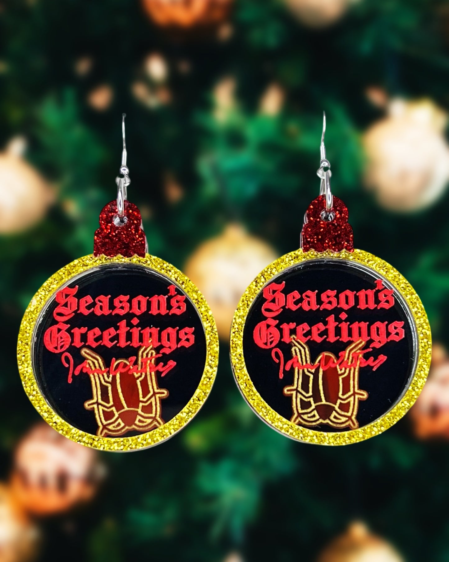 Season's Greetings Shaker Statement Earrings