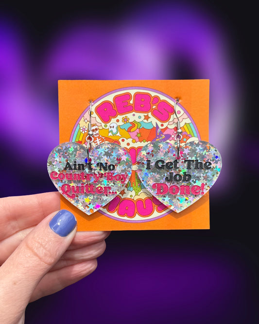 Starry Midwest Princess Lyric Earrings (Zero Waste)