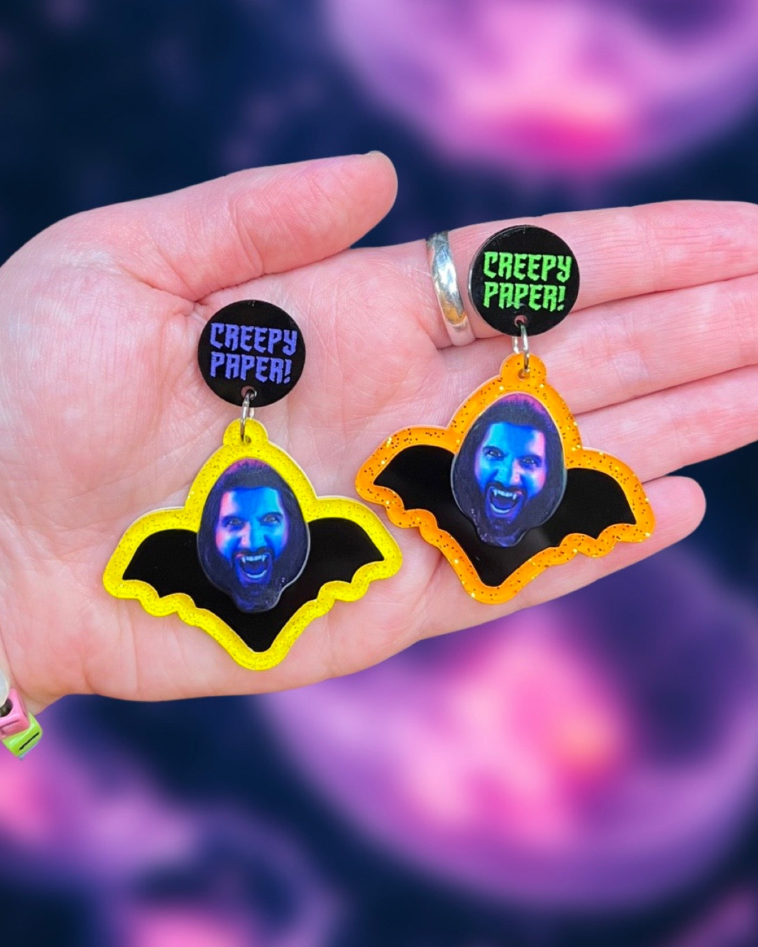 I'm A Wizard! or Creepy Paper! Earrings