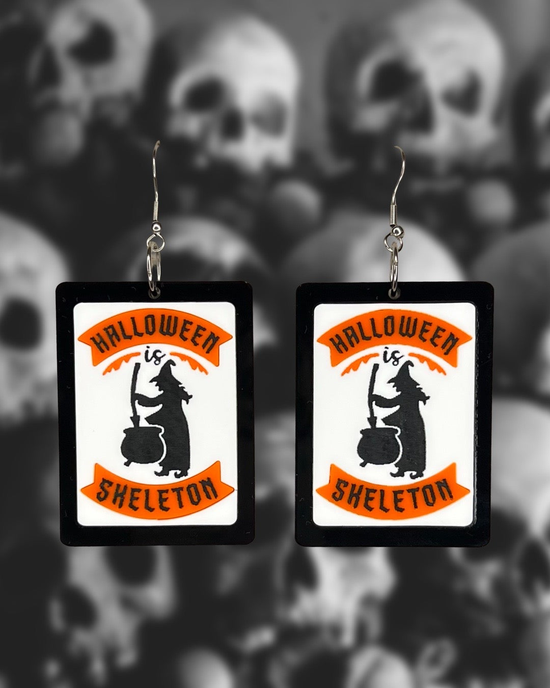 Halloween Is Skeleton Earrings