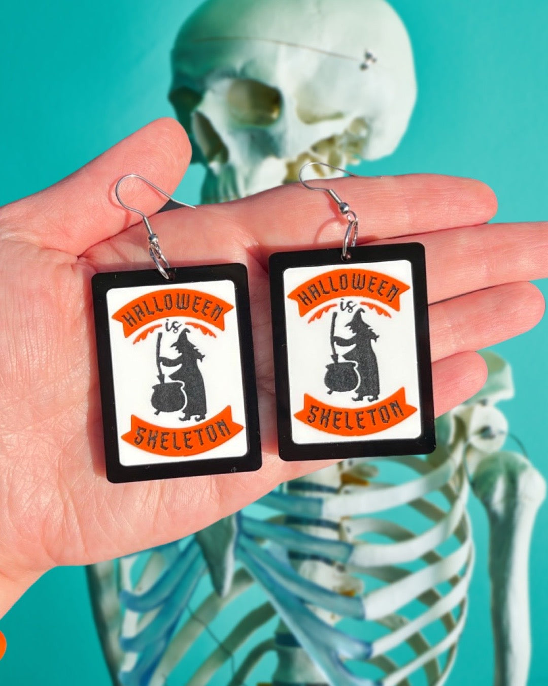 Halloween Is Skeleton Earrings