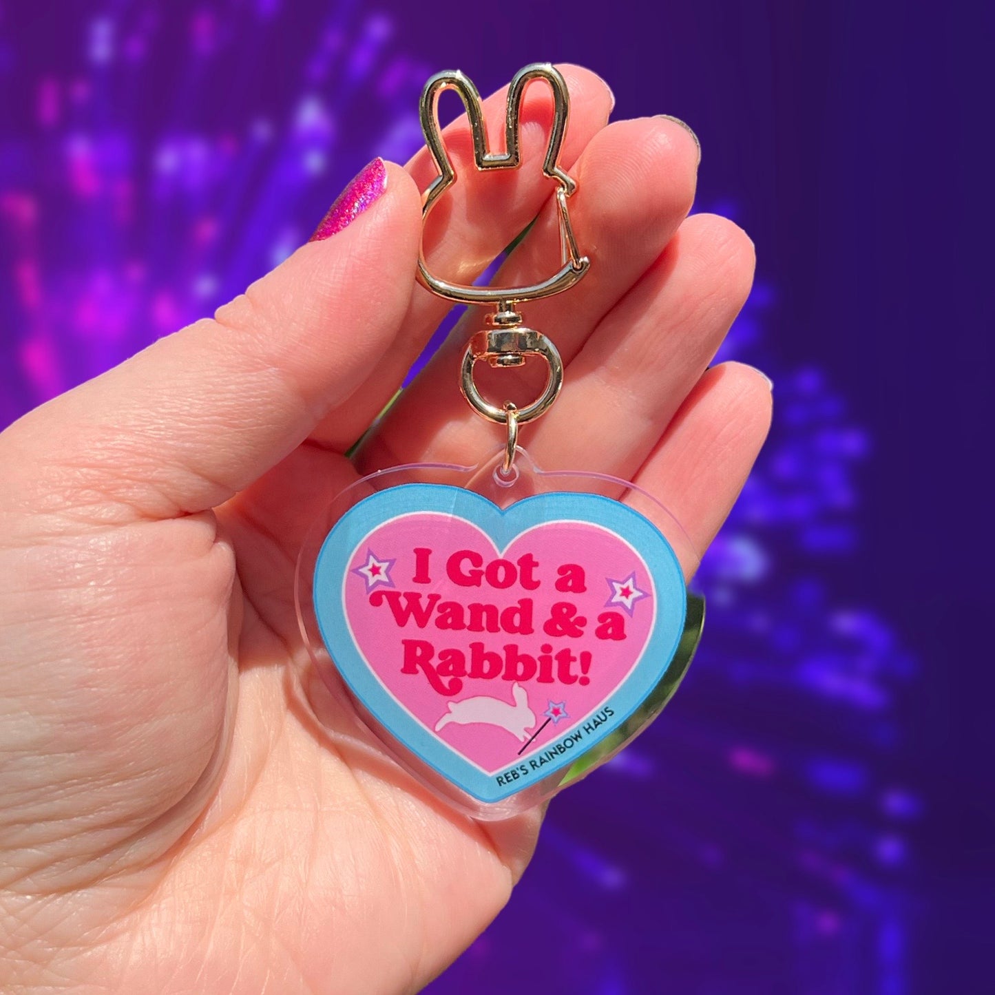 Red Wine Supernova Keychain