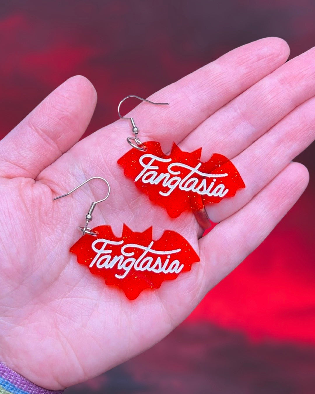 Life Begins at Night Earrings (Zero Waste)