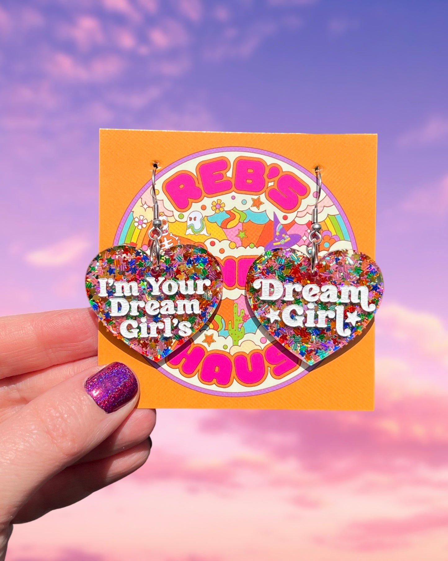 Rainbow Star Midwest Princess Earrings