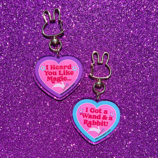 Red Wine Supernova Keychain