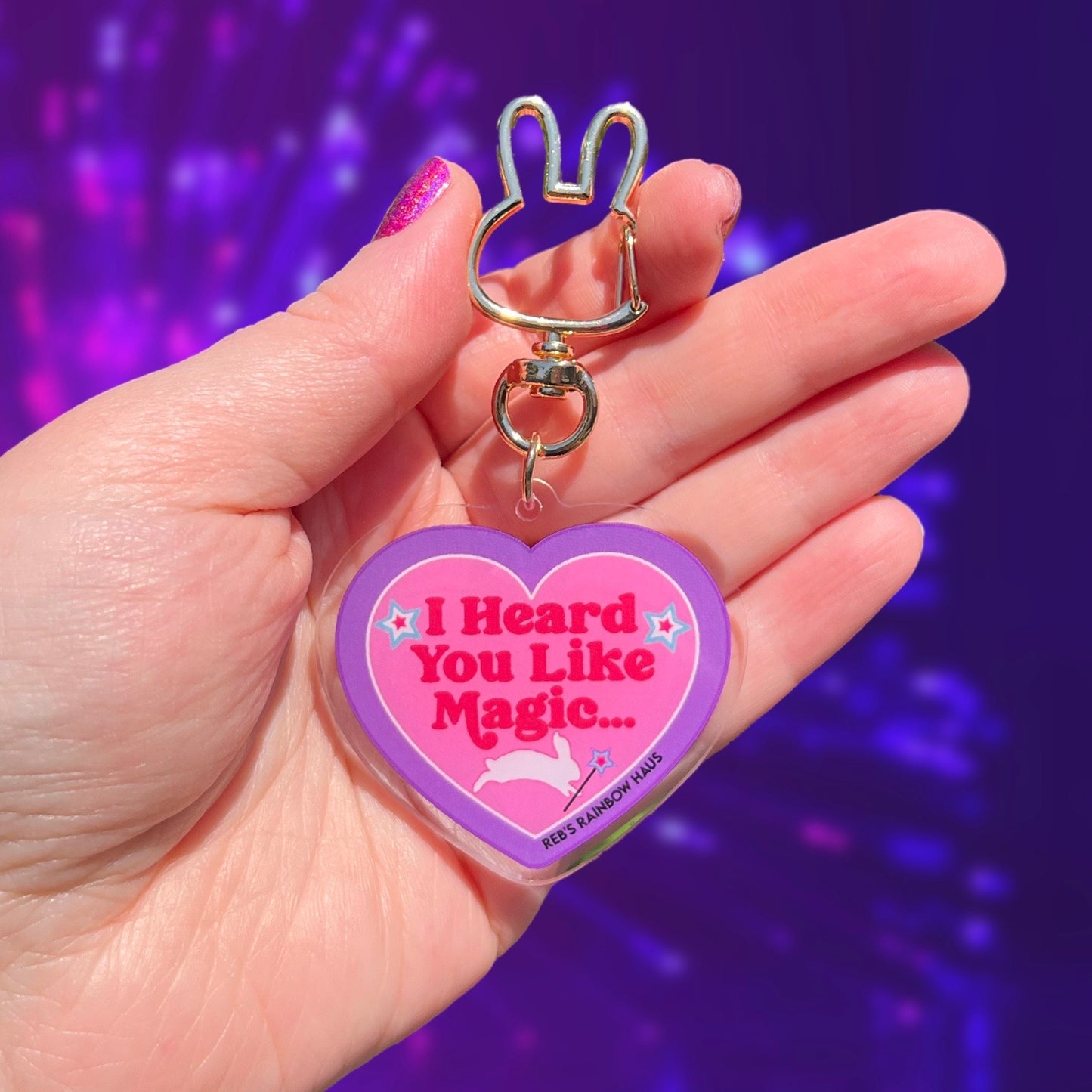 Red Wine Supernova Keychain