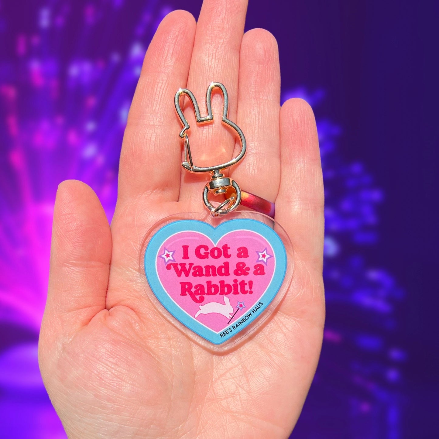Red Wine Supernova Keychain