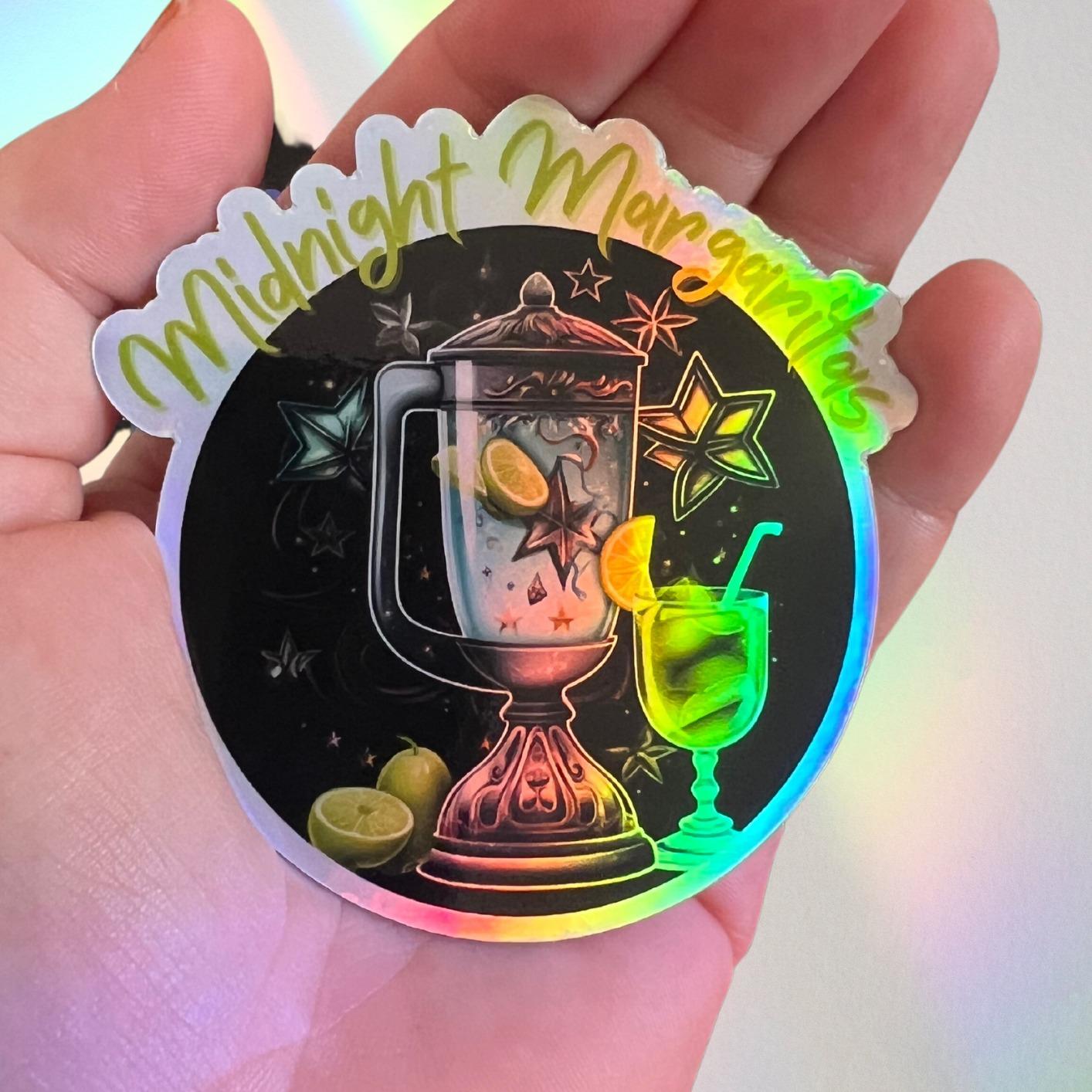 Midnight Margaritas Holographic Vinyl Sticker