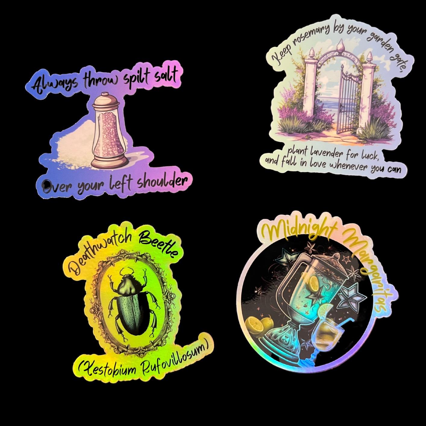Midnight Margaritas Holographic Vinyl Sticker