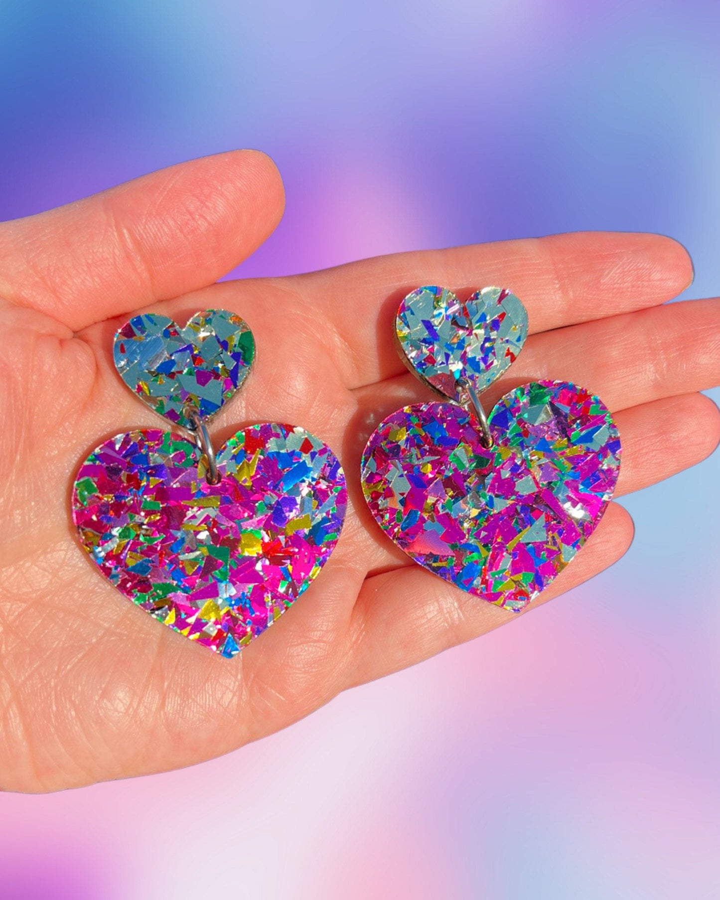 Double Heart Earrings