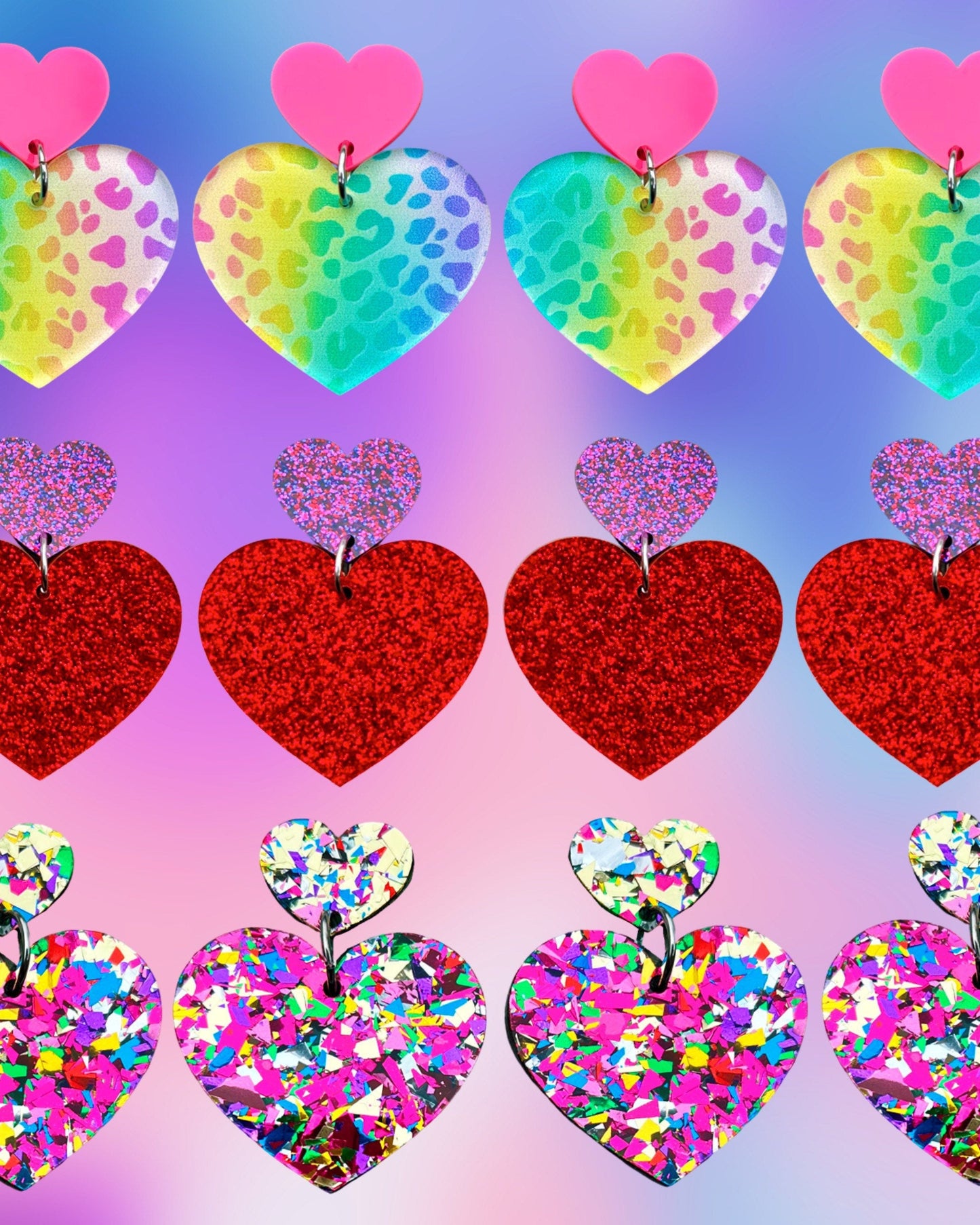 Double Heart Earrings