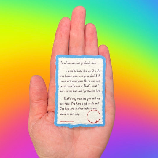 Bill's Letter Sticker (The Last of Us)