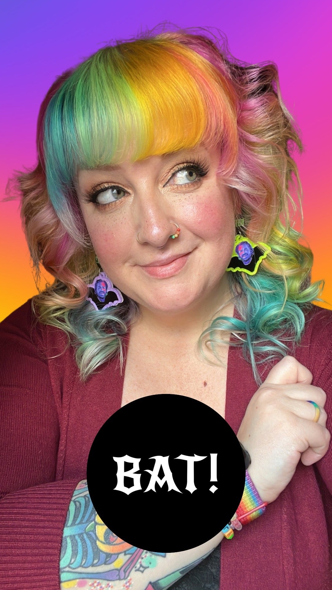 My Good Time Bat! Earrings