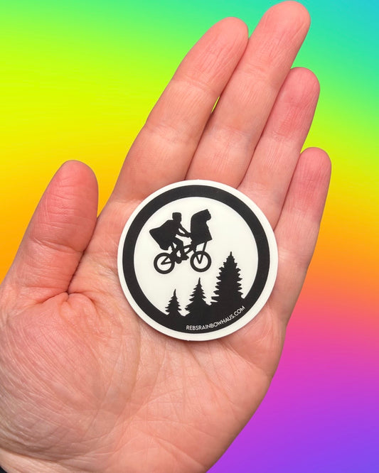 Glow in the Dark Alien Sticker