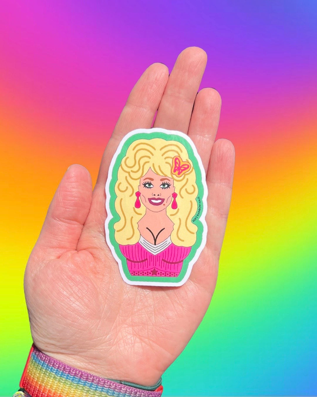 Diamond in a Rhinestone World Sticker