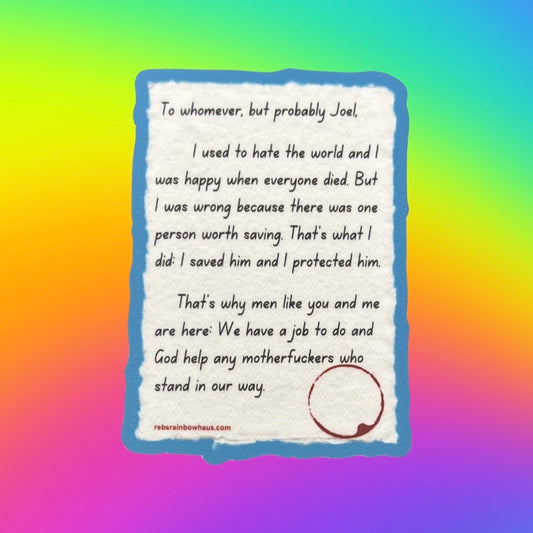 Bill's Letter Sticker (The Last of Us)