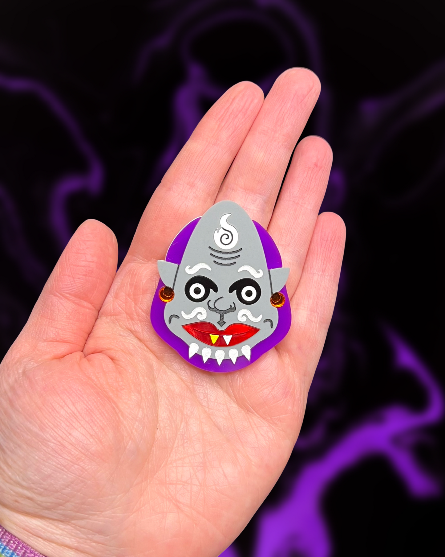 Fang and Bone Brooch