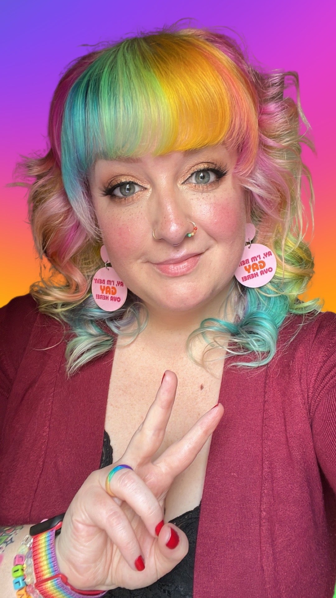 *B-GRADE* Gay Ova Here Earrings