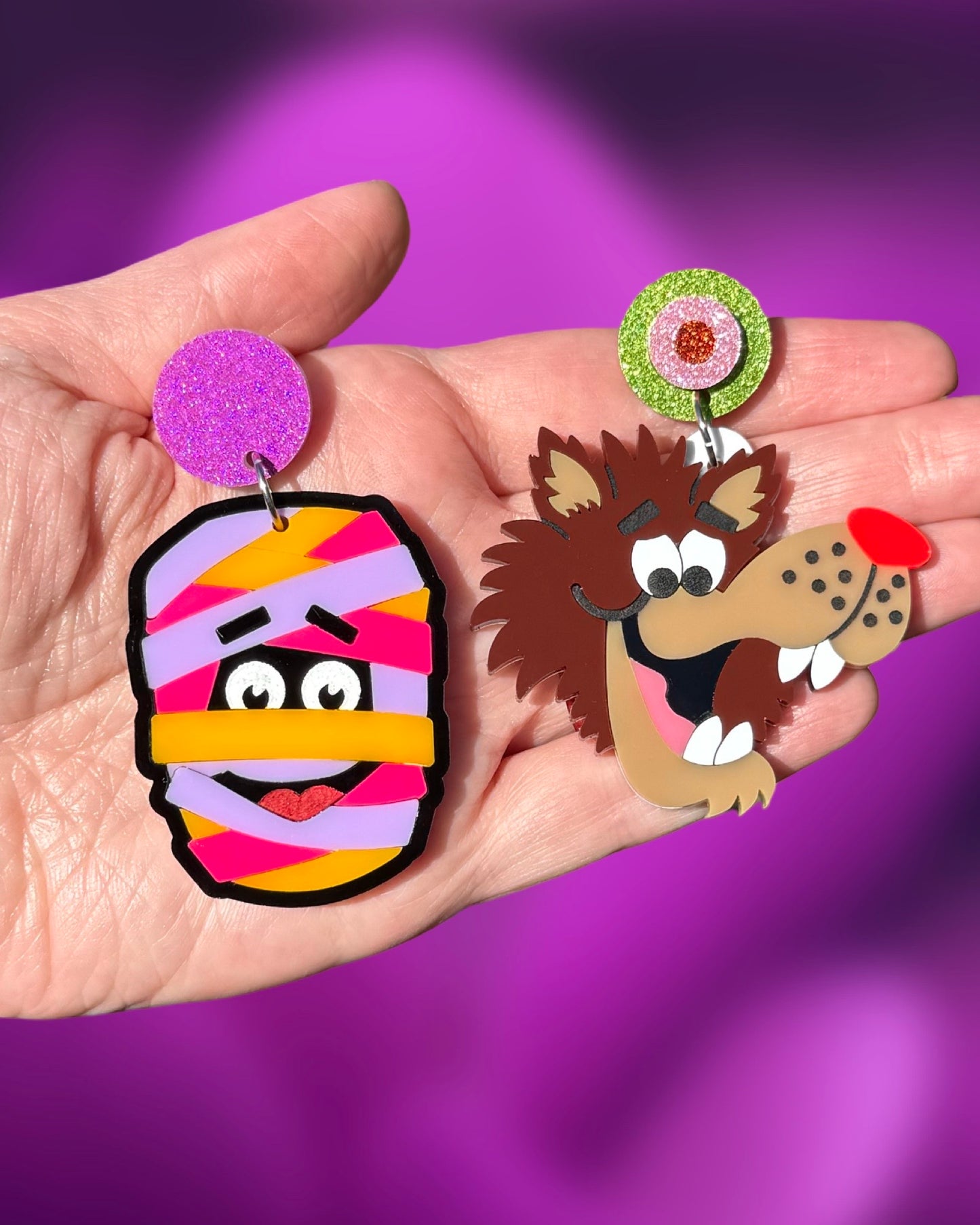 Fruit Brute and Yummy Mummy Earrings (Mismatched)