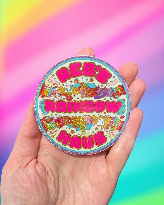RRH Holographic Glitter Sticker