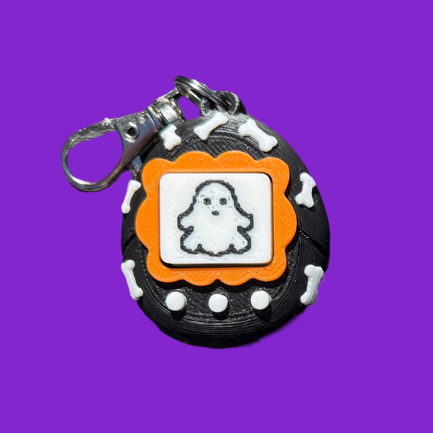 90s Virtual Pet Halloween Clicker Keychain