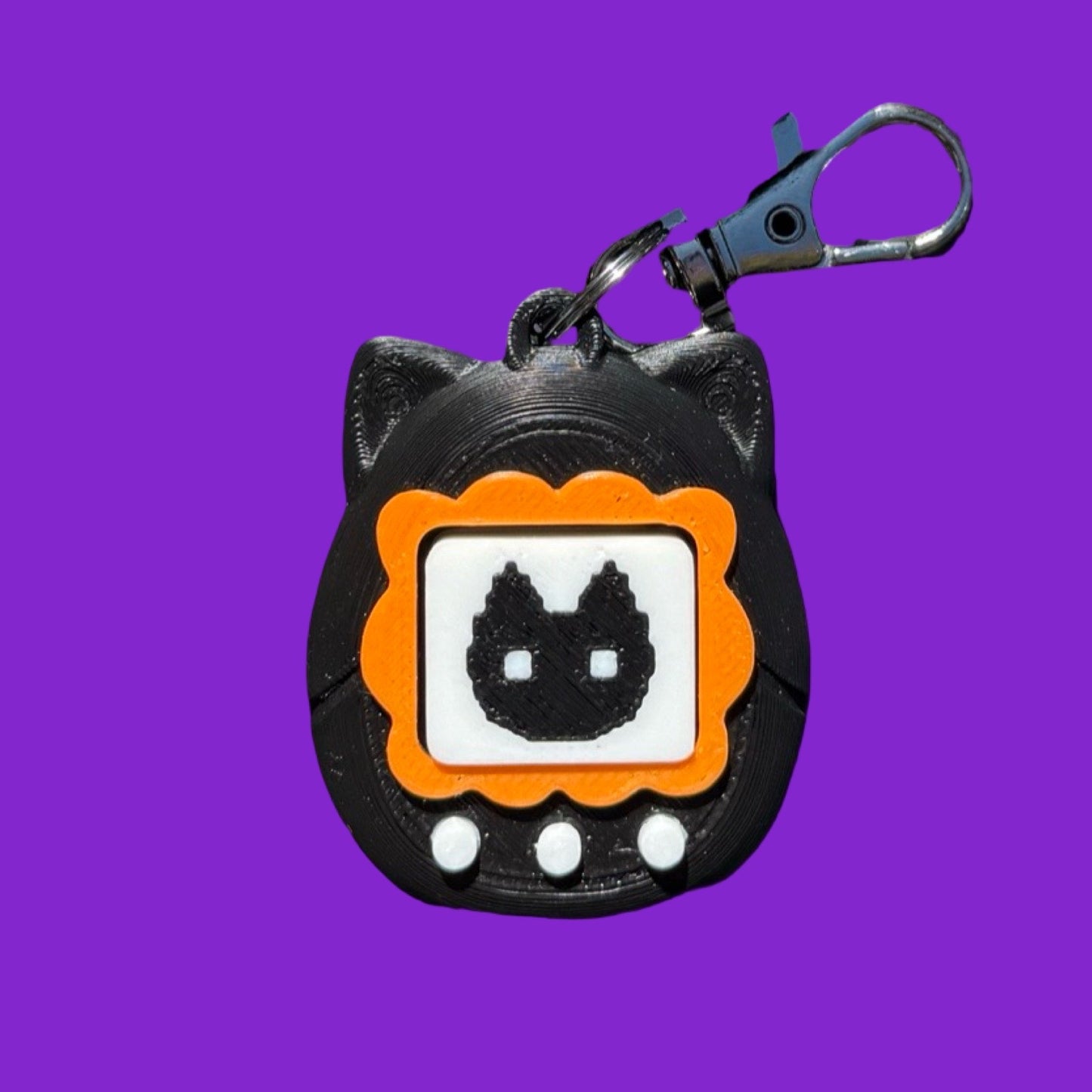 90s Virtual Pet Halloween Clicker Keychain