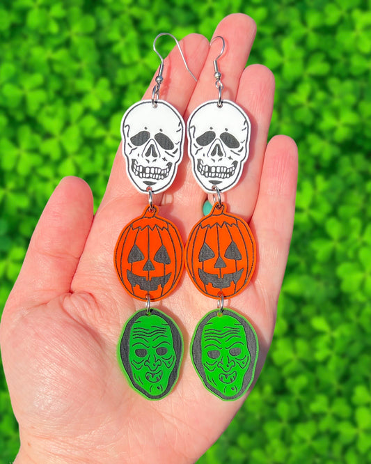 Halloween Mask Earrings