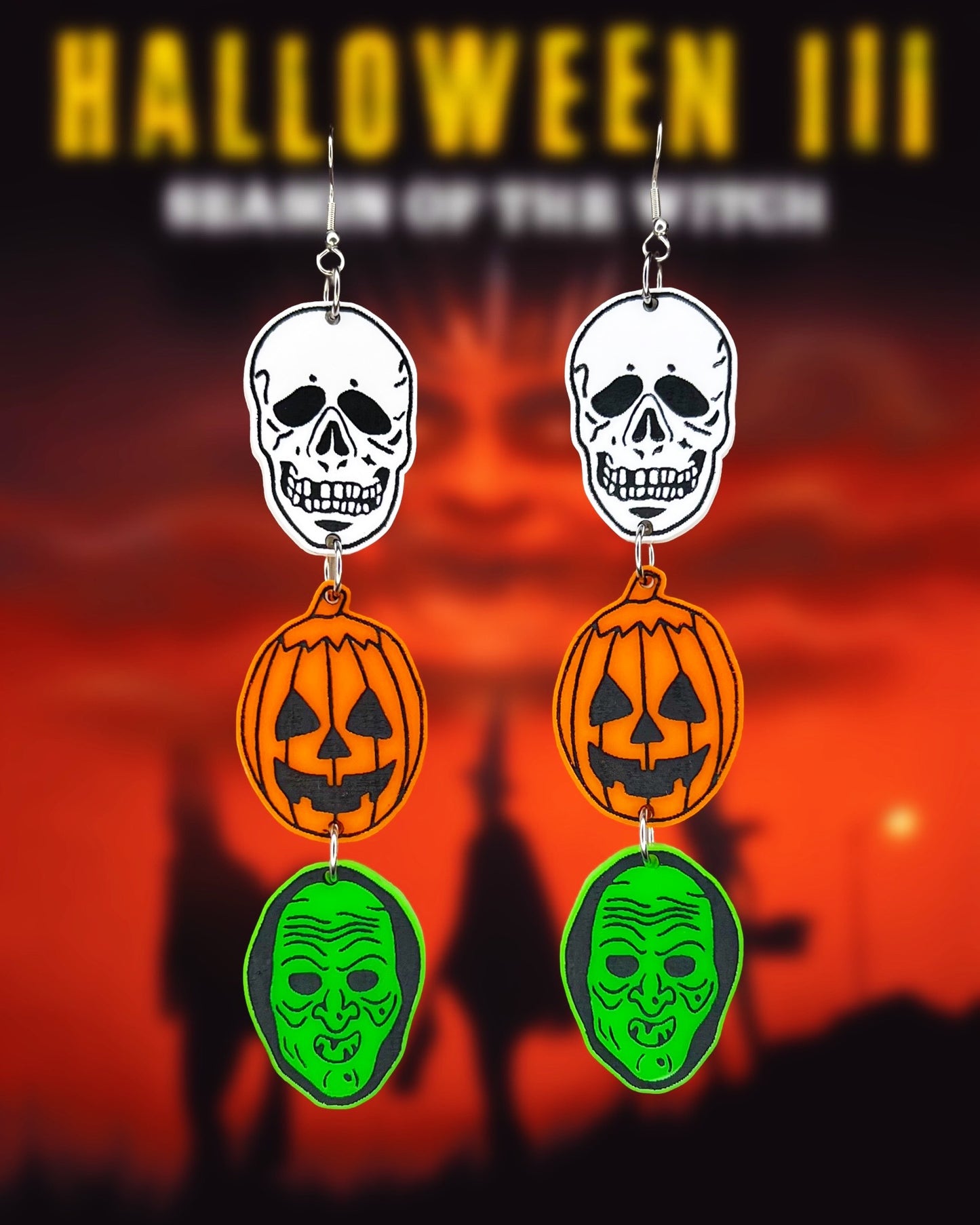 Halloween Mask Earrings