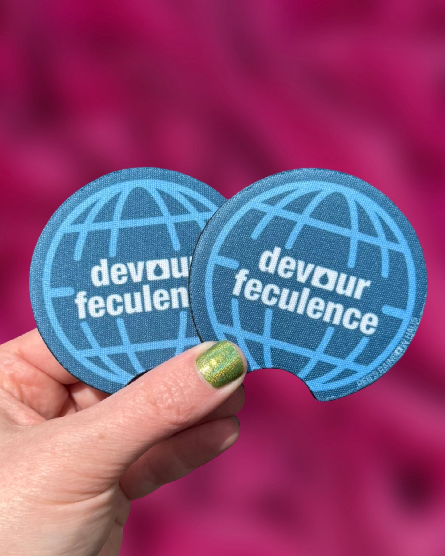 Devour Feculence Car Coasters