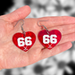 Hockey Number Earrings (Zero Waste)