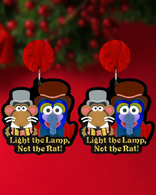 Not The Rat! Statement Earrings