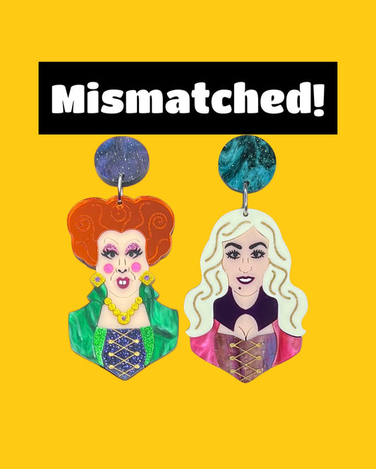 Winnie and Sarah Earrings (Mismatched)