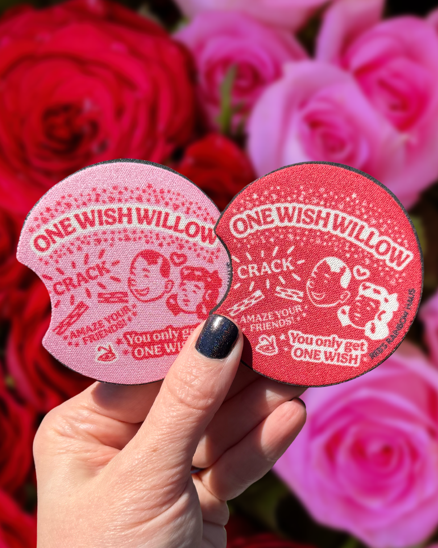 One Wish Willow Car Coasters (Set of 2)