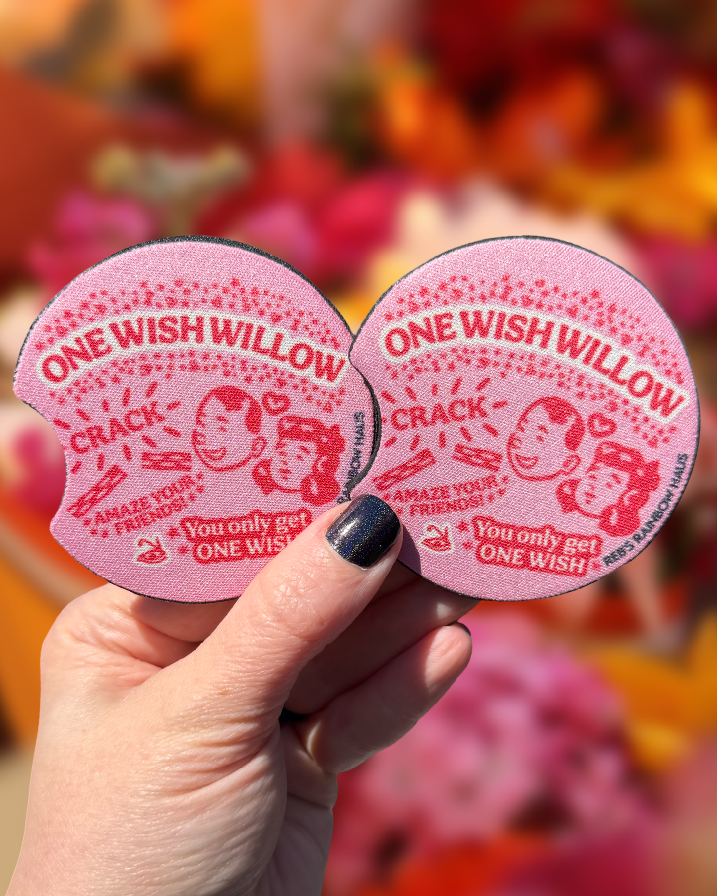 One Wish Willow Car Coasters (Set of 2)