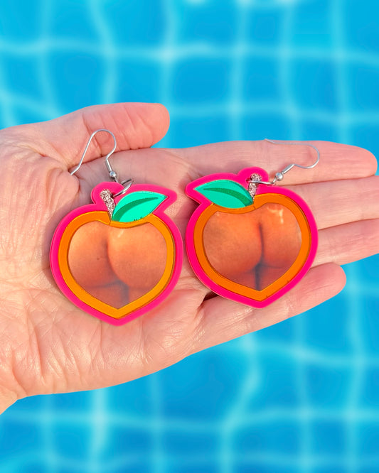 *PRE-ORDER* Peaches, I Love You Earrings