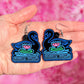 The OG Swan Label Earrings, Keychain, Brooch, or Magnet