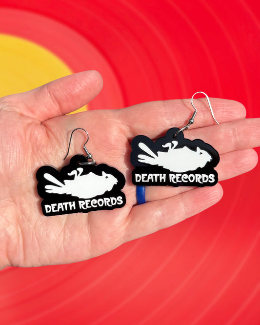 Death Records Earrings