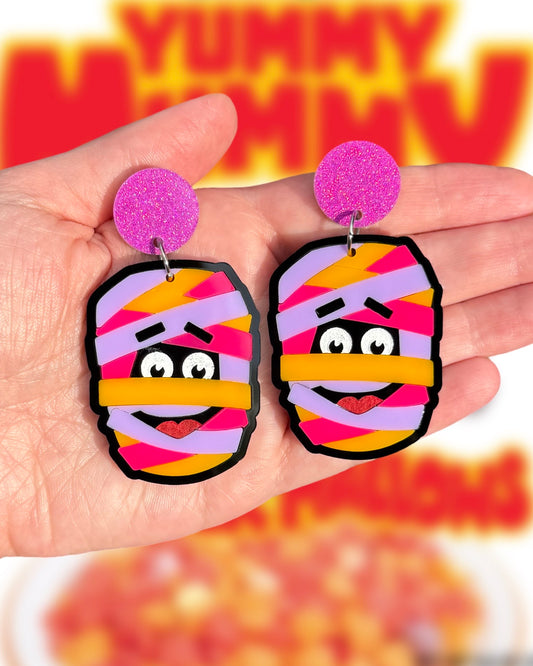 *PRE-ORDER* Fruit Brute and Yummy Mummy Earrings (Mismatched)