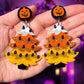 Halloween Ceramic Tree Statement Earrings