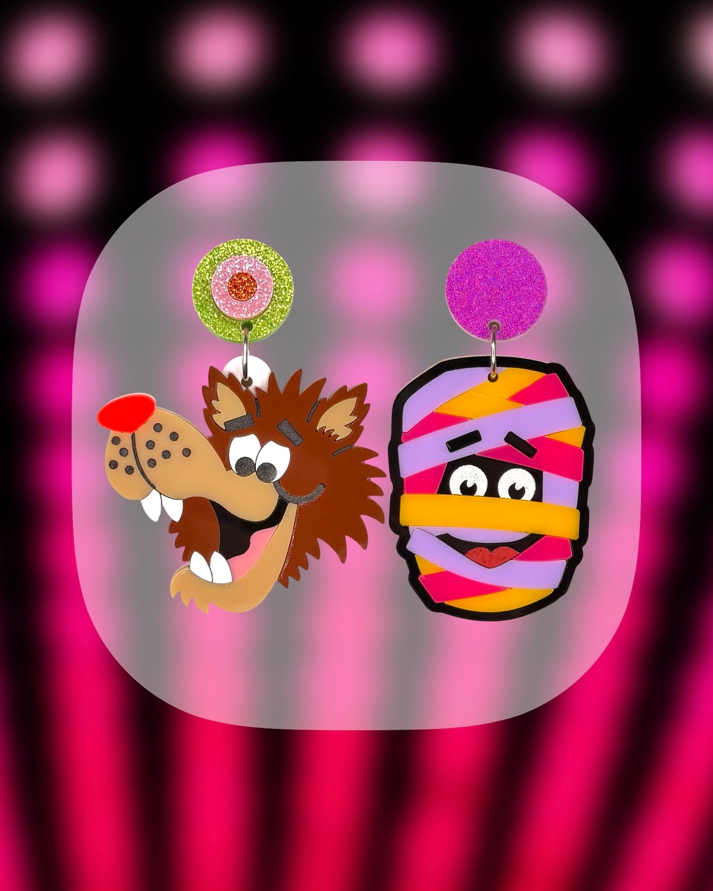 *PRE-ORDER* Fruit Brute and Yummy Mummy Earrings (Mismatched)