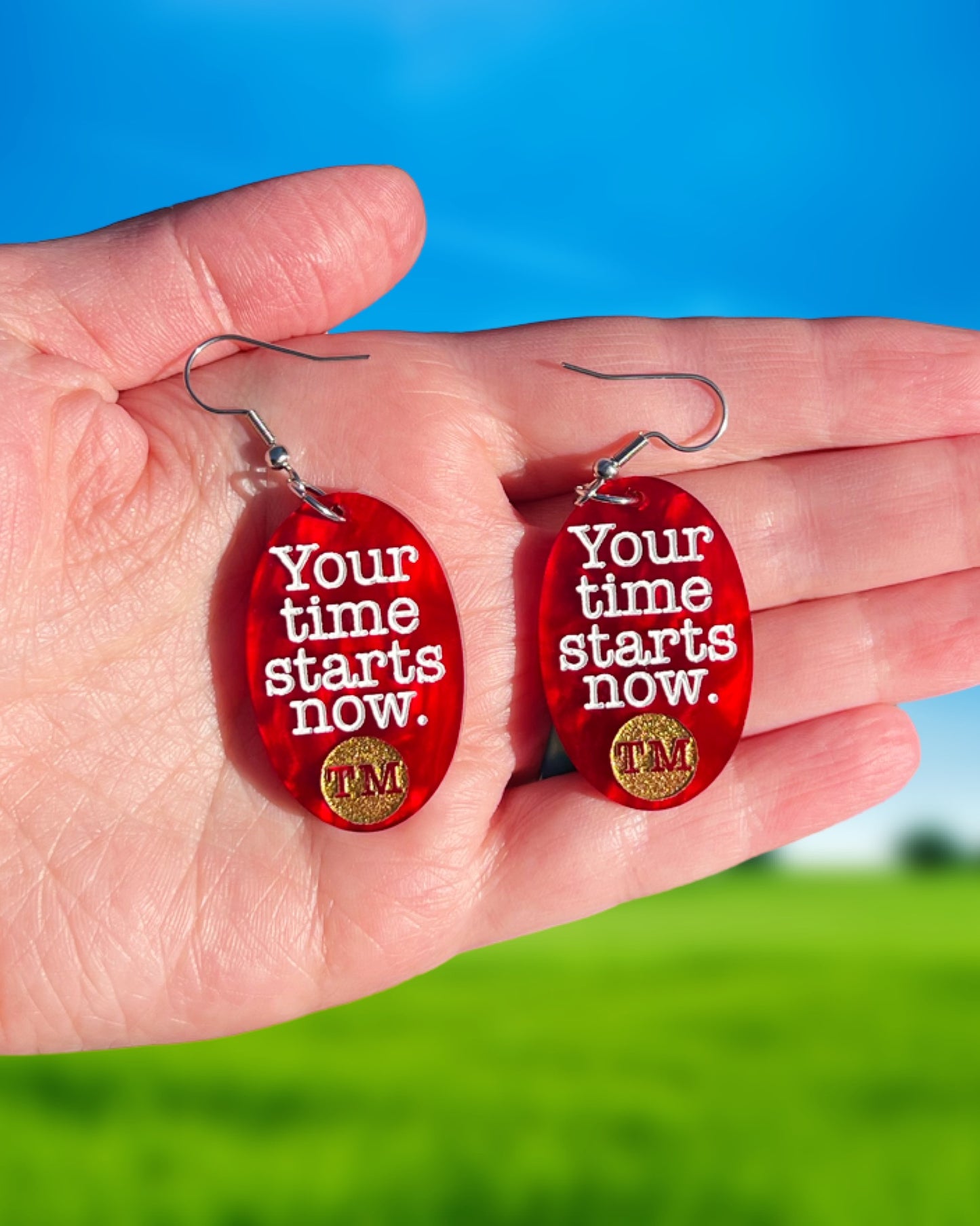 Your Time Starts Now Earrings (Zero Waste)