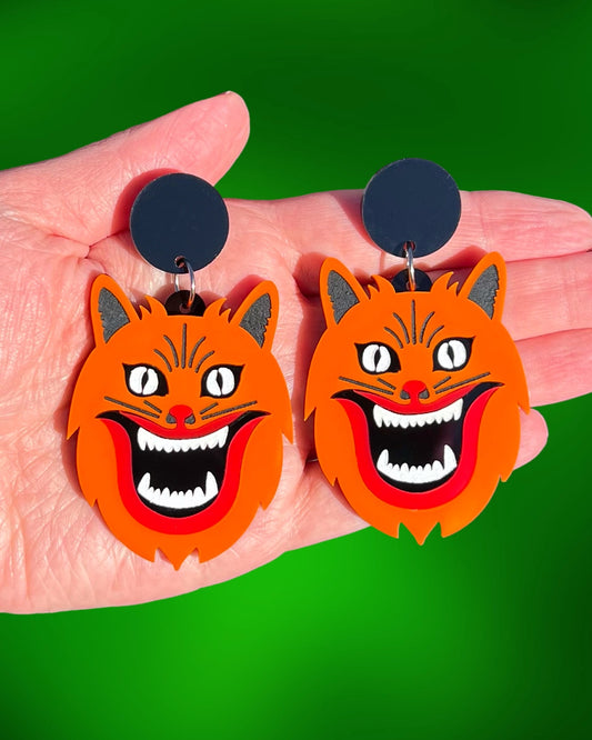 Classic Orange House Earrings