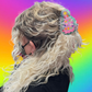 Pink Christmas Tree Hair Claw