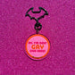 Gay Ova Here Keychain