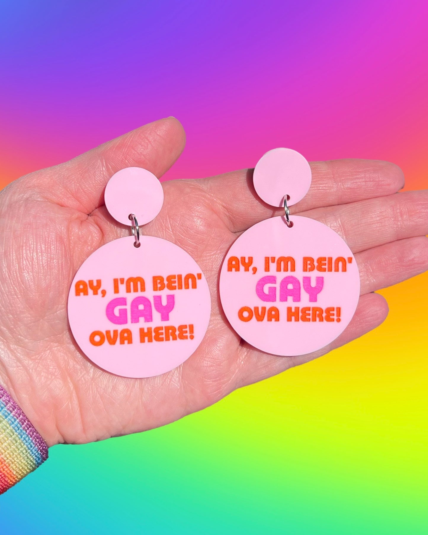 *B-GRADE* Gay Ova Here Earrings